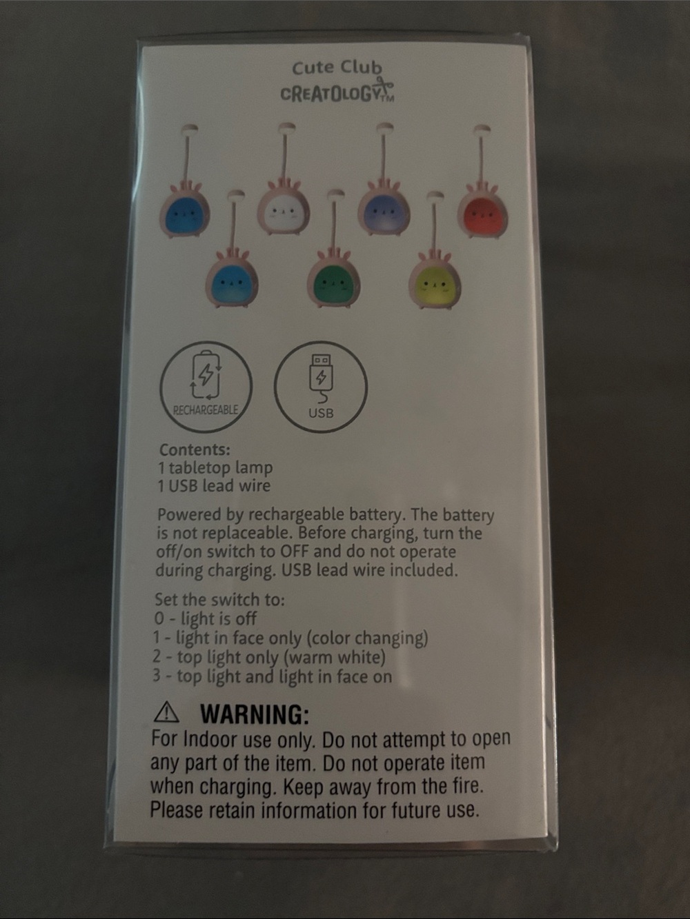 LED Tabletop Lamp - Colorchanging Pink Animal - Picture 6 of 7